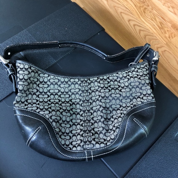 Coach | Bags | Small Black C Pattern Coach Bag | Poshmark